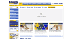 Desktop Screenshot of mcconnellspaints.com